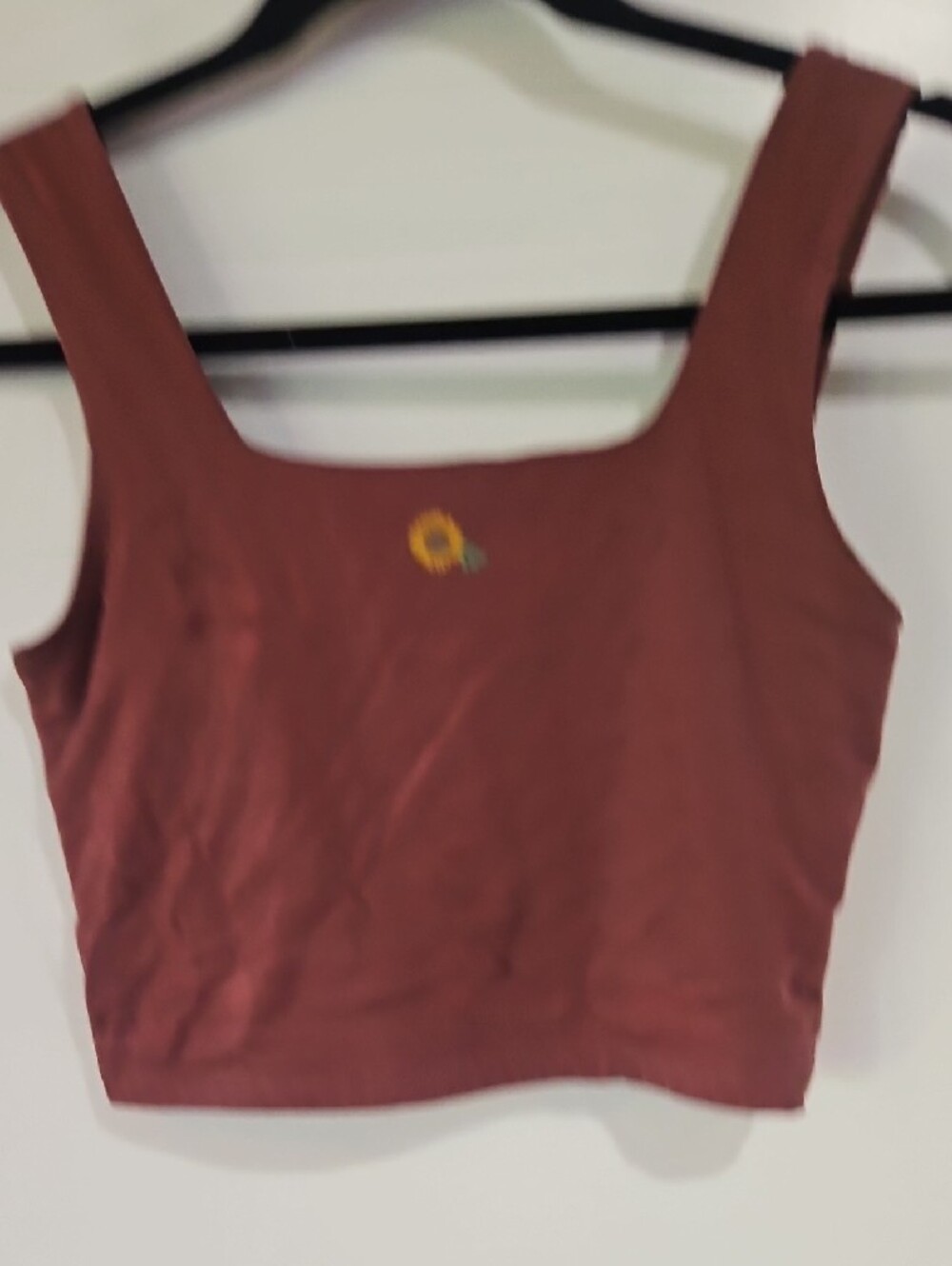 Women's Rust Moon Phase Cropped Tank Top Size Small - Picture 3 of 5